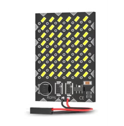 SOLAR Свет-од площадка 12-24V SMD 48 (43x29мм) без адаптеров белый