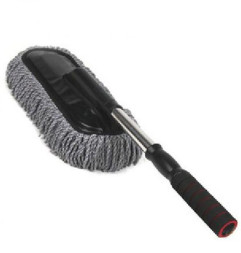 Щетка для сметания пыли антистатик Carlife в чехле (телескоп 70-85см) плоская