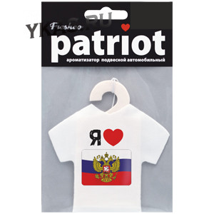 Осв.воздуха  подвесной Patriot &quot;Я люблю Россию ФЛАГ&quot; Арбуз