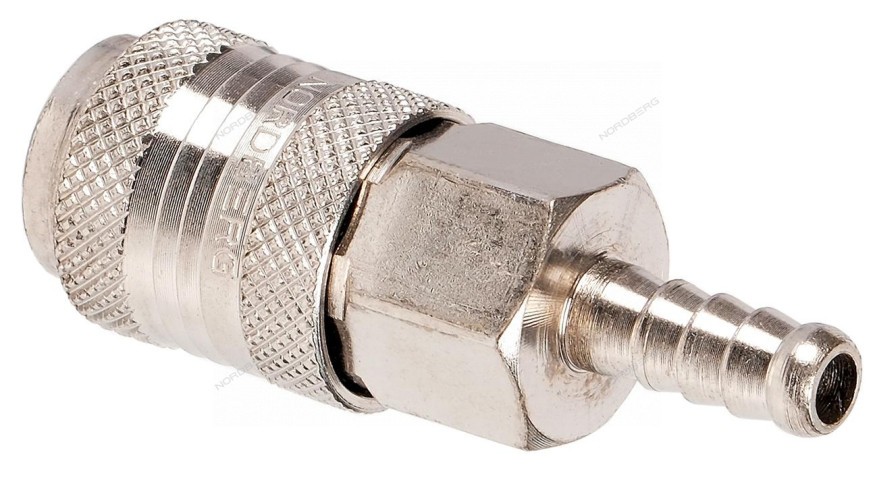 Разъем быстросъемный NORDBERG NPF08S ("мама" - елочка Ø8 мм)