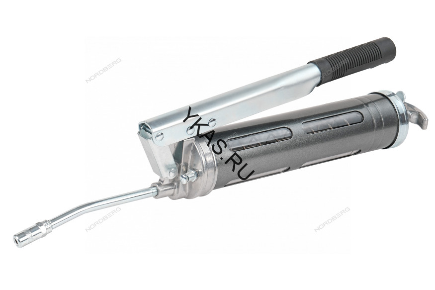 Шприц двухплунжерный NORDBERG NO2406 для густой смазки с окнами в тубе (400 мл) 
