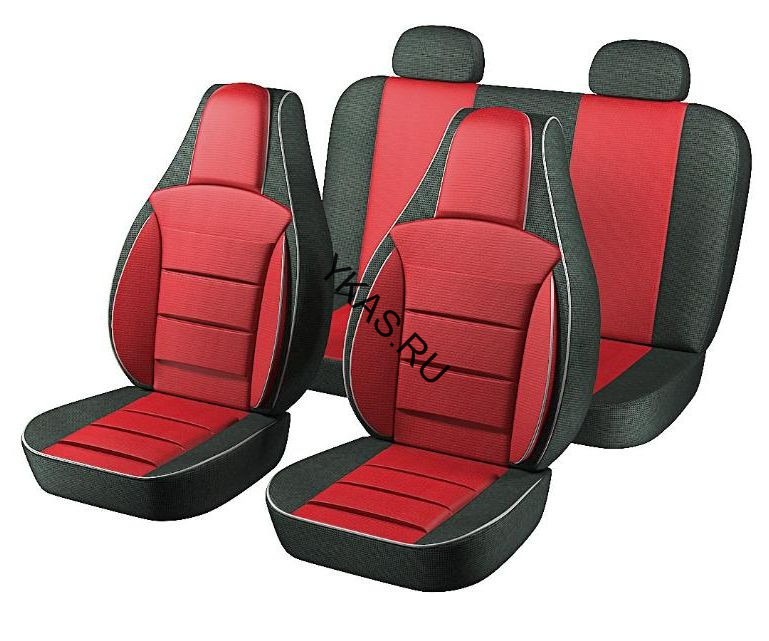 Набор чехлов  "PILOT B"  ECO жаккард красный (размер L)