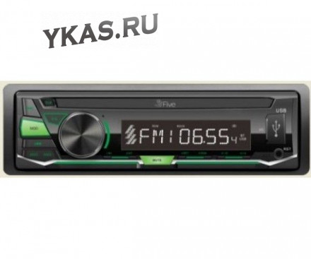 Автомагн.  Five F20G (зеленый ) BT USB AUX FM