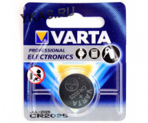 Батарейки Varta   круглые CR2025 цена за 1шт.