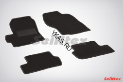 Коврики текстильн. Mitsubishi Lancer X с 2007г. /компл.4шт./осн.резин./ LUX