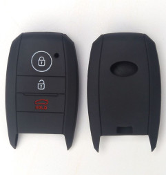 Чехол силиконовый для ключа зажигания KIA (три кнопки) №1