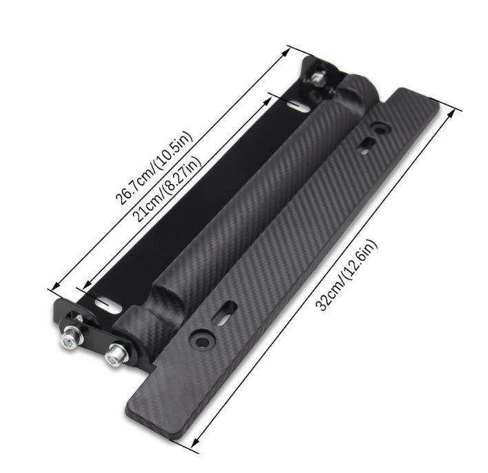 Держатель номерного знака  Карбон черный