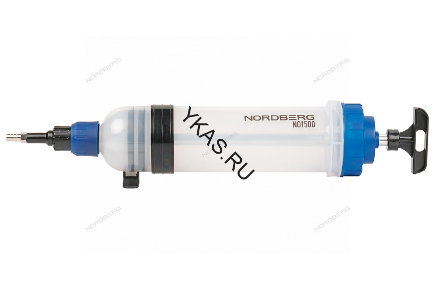 Пластиковый шприц для заливки масла NORDBERG NO1500 (1500 мл)