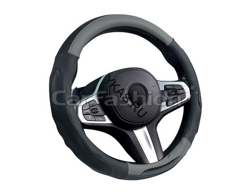 Оплетка на руль   CF  LAREDO - М, Чёрный/Серый
