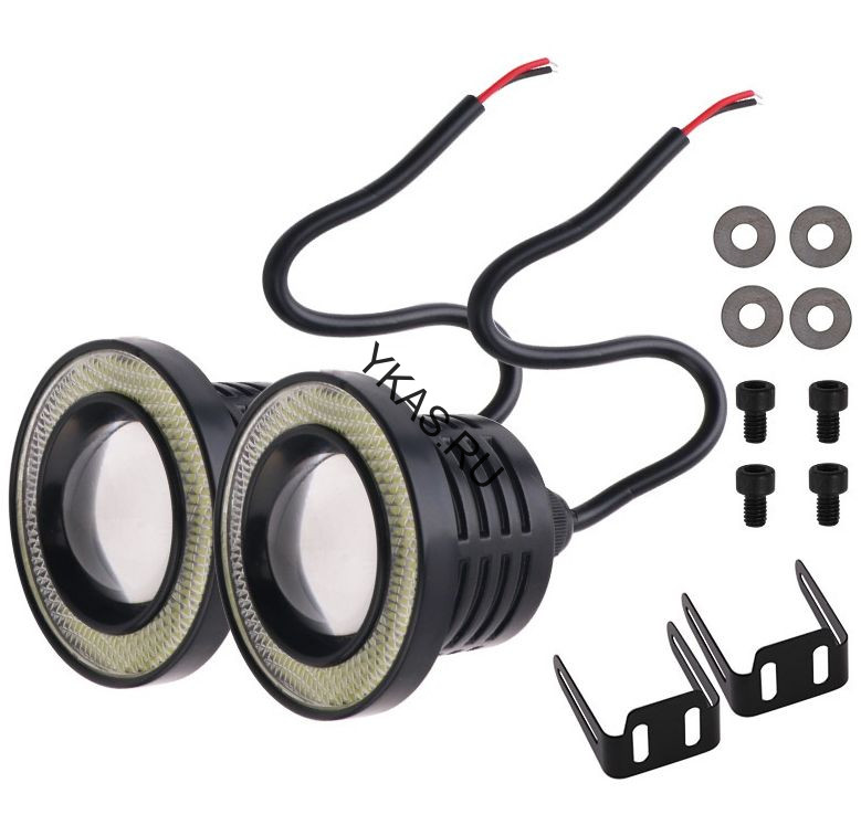 Ходовые огни  SOLAR  12 SMD  30W (89мм)  12V (ангельские глазки)