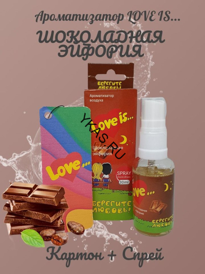 Осв.возд.  Соntact  ЁЛКА+СПРЕЙ  Love is...  "Шоколадная эйфория" 30мл