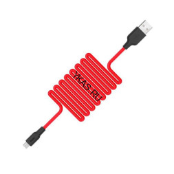 Кабель HOCO  USB - Type-C (1м)  черно-красный X21