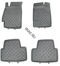 Коврики резиновые   Nissan Tiida/VERSA/LIVINA "06-" (4шт/комп) беж.