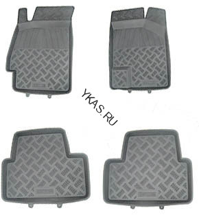 Коврики резиновые   Nissan Tiida/VERSA/LIVINA "06-" (4шт/комп) беж.