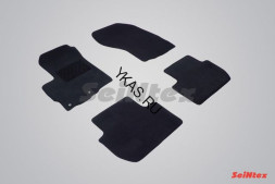 Коврики текстильн. Mitsubishi Outlander II 2006-2012г. /компл.4шт./осн.резин./ LUX