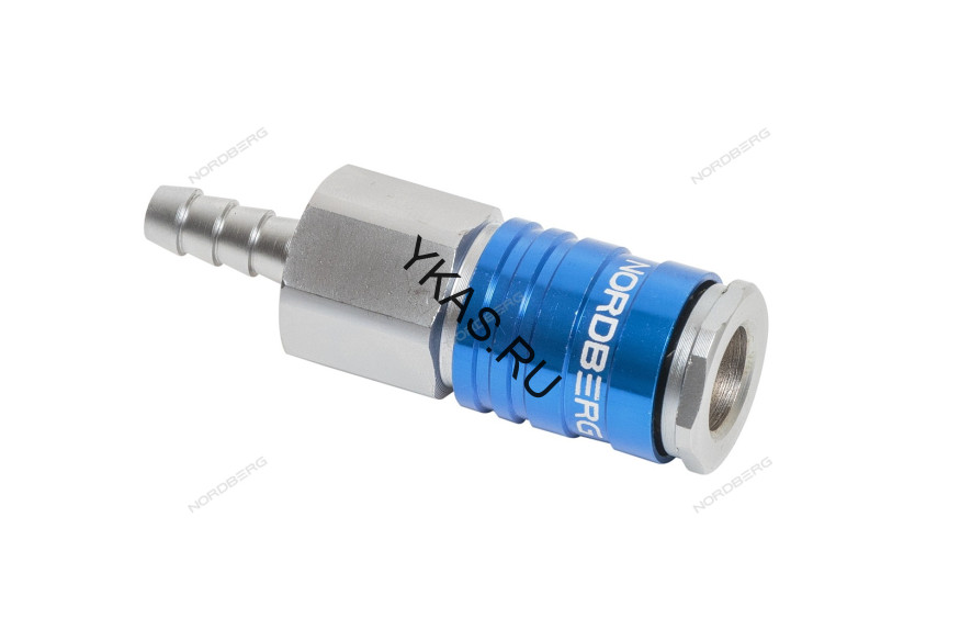 Разъем быстросъемный NORDBERG NPF08 ("мама" - елочка Ø8 мм)