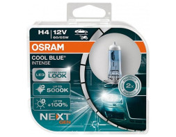 Лампа OSRAM 12V H4 60/55W CBN BOX P43t (2шт) (+100% голуб.5000К)