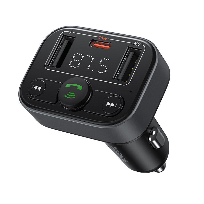 FM - Модулятор  Baseus + 2USB, Bluetooth