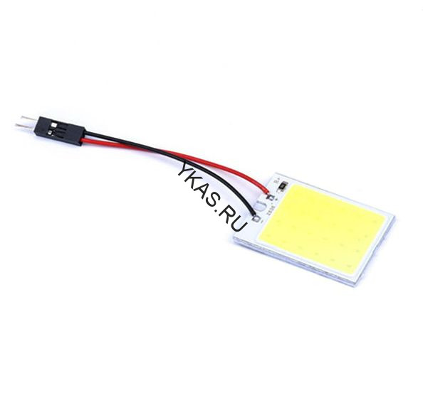 SOLAR  Свет-од площадка  12V  COB (36x26мм) без переходников белый