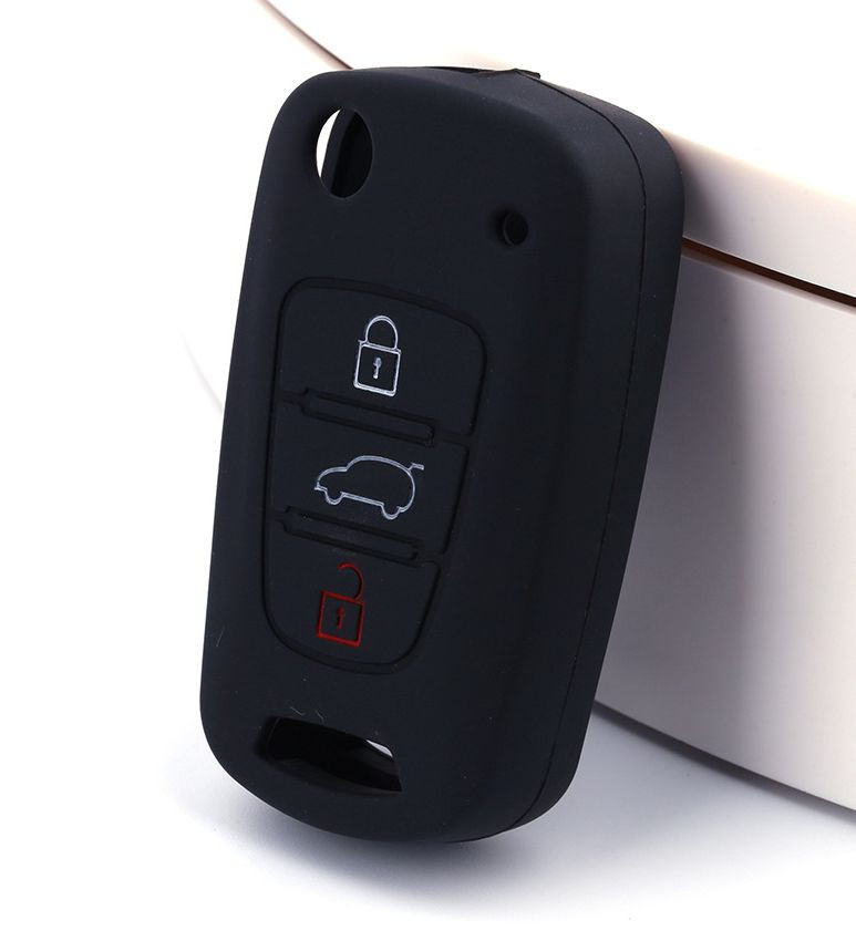 Чехол силиконовый для ключа зажигания  KIA (три кнопки) №3