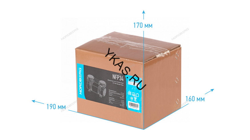 Безмасляный вакуумный насос NORDBERG NFP34 (70 л/мин)