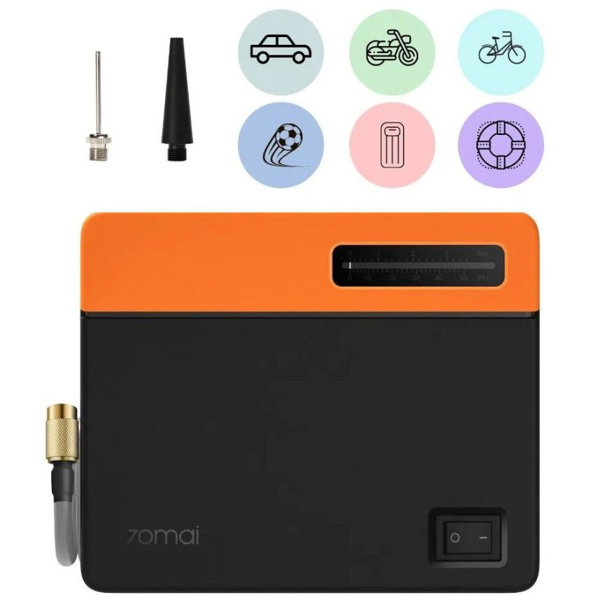 Компрессор  Xiaomi 70mai  /прикур. / 3,5 Атм/  14 л/мин / 120 Вт