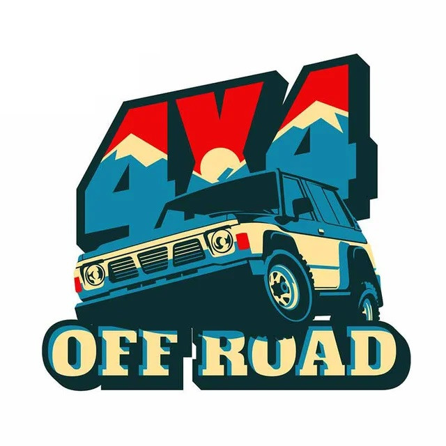 Наклейка  4x4  off-road  Цветная