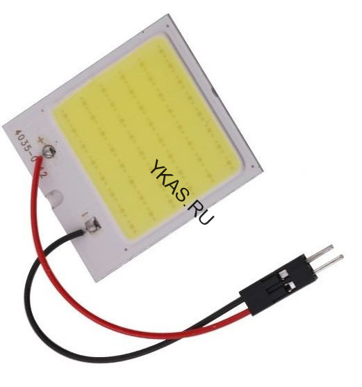 SOLAR  Свет-од площадка  12V  COB (40x30мм) без переходников белый
