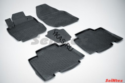 Коврики резиновые   Toyota RAV-4 III (LWB) 2006-2008г.  БОРТ