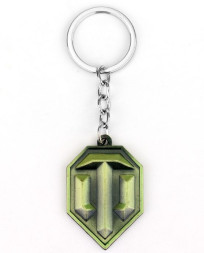 Брелок World of Tanks  (1 кольцо) логотип Бронза