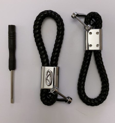 Брелок кожа плетенная  CHERY  Черный