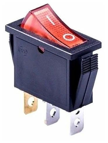 ЭТ Кнопка FOTEK 30*13,6мм, 250 Вольт/15 Ампер Красный