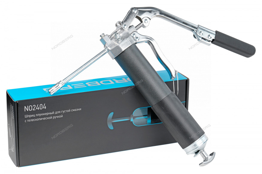 Шприц плунжерный NORDBERG PRO NO2404 для густой смазки (400 мл)