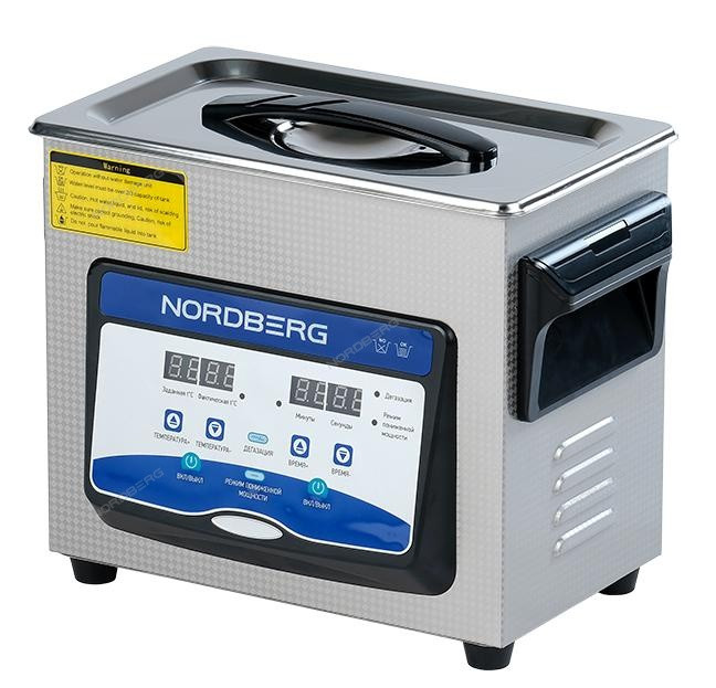 Ультразвуковая ванна NORDBERG NU32D с подогревом и дегазацией (3,2 л)