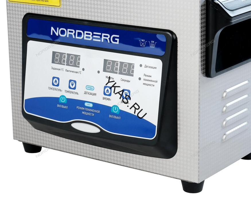 Ультразвуковая ванна NORDBERG NU32D с подогревом и дегазацией (3,2 л)