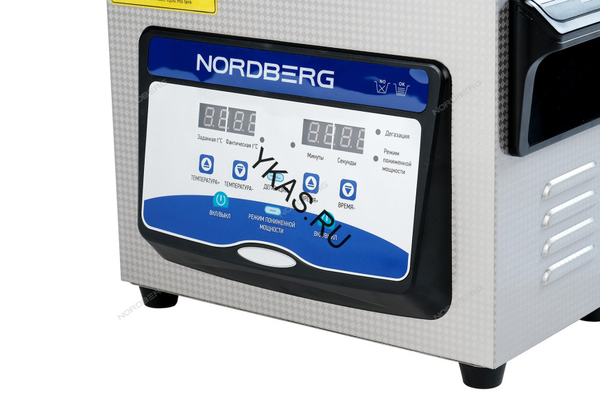 Ультразвуковая ванна NORDBERG NU32D с подогревом и дегазацией (3,2 л)