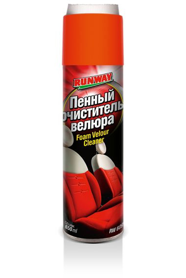 RW  Пенный  очиститель велюра  650мл аэрозоль (с щёткой)