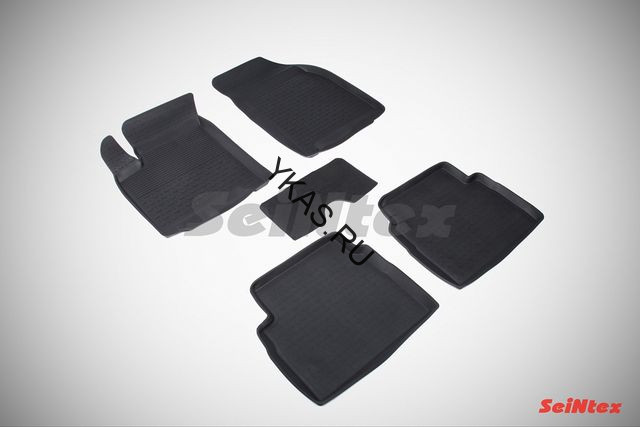 Коврики резиновые   Chevrolet Aveo 2003-2011г.  БОРТ