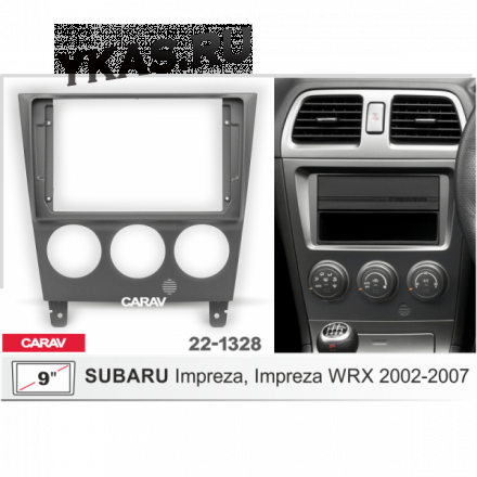 Переходная рамка CarAv 22-1328 9&#039; SUBARU Impreza, Impreza WRX 2002-2007 (Ver.2)  предзаказ