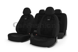 Чехлы  «COLOMBO»  Чёрный/Чёрный/Чёрный (Алькантара)