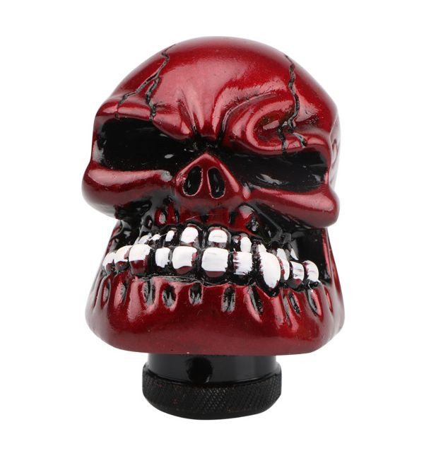 Ручка к/п декор. MOMO череп, красный