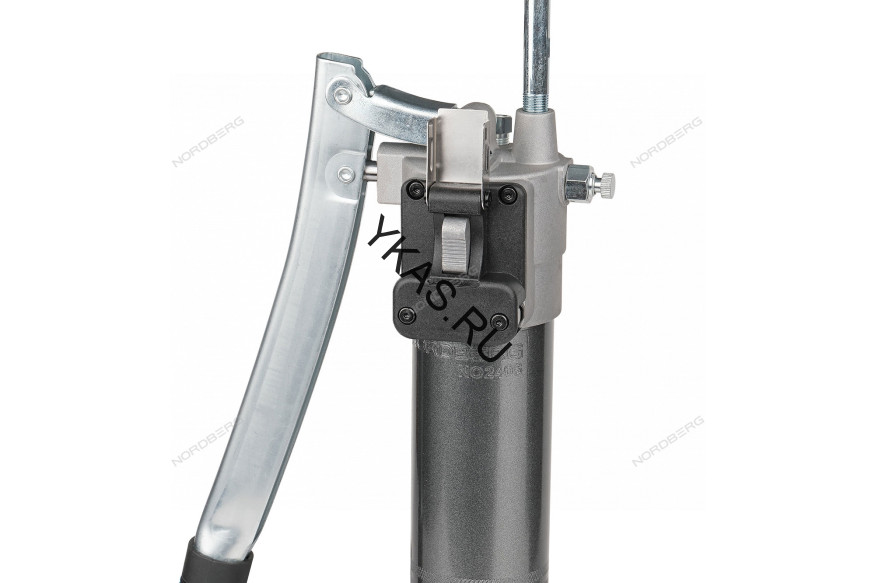 Шприц плунжерный NORDBERG NO2405 для густой смазки с быстросъёмным соединением головки на тубу (400 мл) 