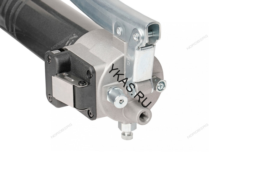 Шприц плунжерный NORDBERG NO2405 для густой смазки с быстросъёмным соединением головки на тубу (400 мл) 