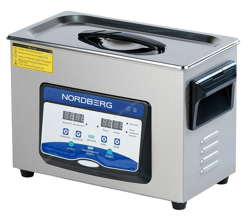 Ультразвуковая ванна NORDBERG NU45D с подогревом и дегазацией (4,5 л)