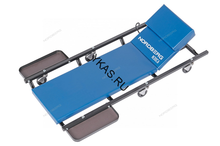 Лежак подкатной NORDBERG N30C6 с регулируемым подголовником и магнитными лотками