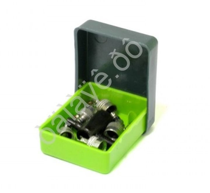 Набор автолюбителя №2 (5 колпачков метал., 5 золотников коротких, ключ)