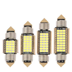 SOLAR Свет-од 12V T11x36 21 SMD 2016 C5W SV8.5 белый (с обманкой)