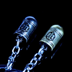 Брелок World of Tanks  (1 кольцо) снаряд  (блистер)  Серебро