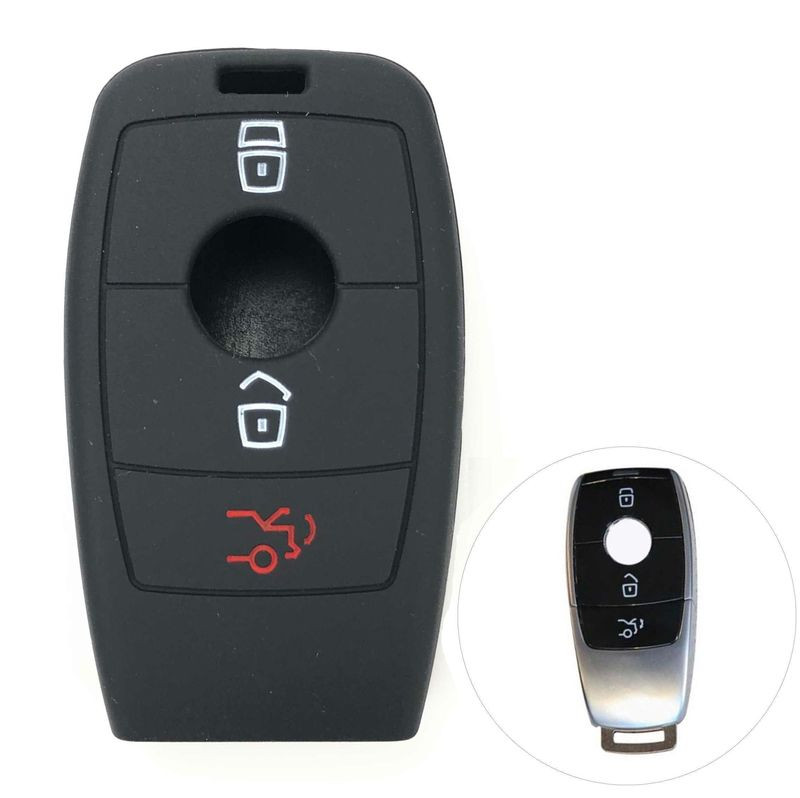 Чехол силиконовый для ключа зажигания  MERCEDES (три кнопки) №1