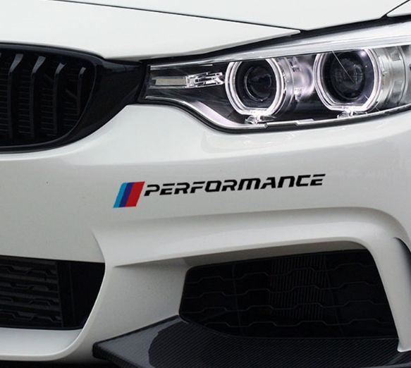 Наклейка "BMW M Performance"  28см. черный